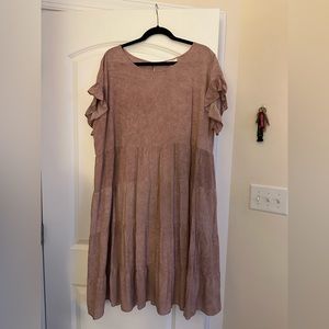 Light pink/maueve midi dress from boutique.